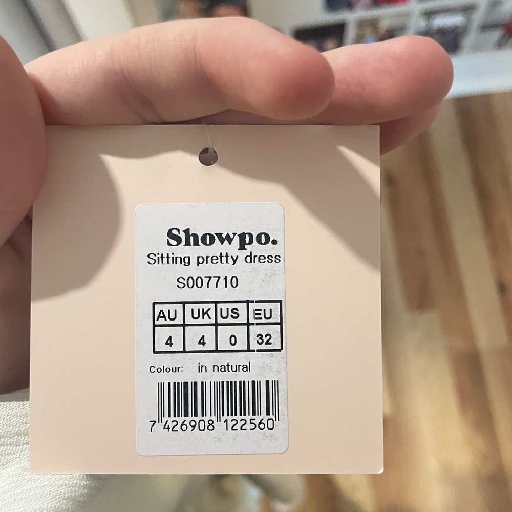 Showpo Cream Button-Front Midi Dress - Picture 4 of 4